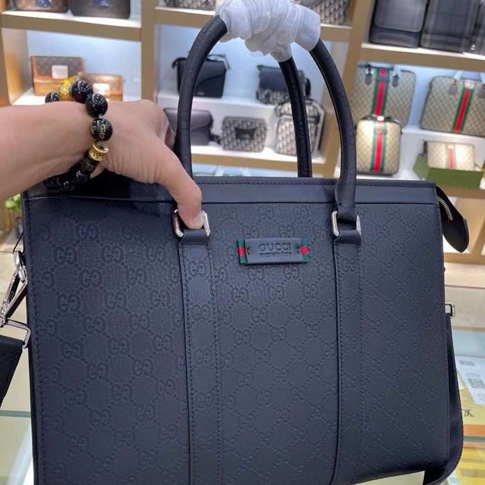 Gucci Genuine Leather Business Bag