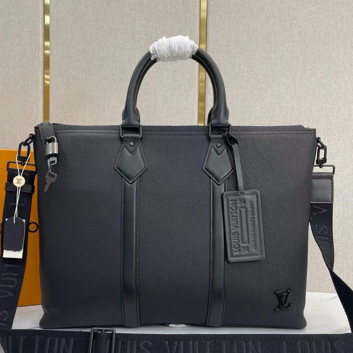 Louis Vuitton Genuine Leather Business Bag