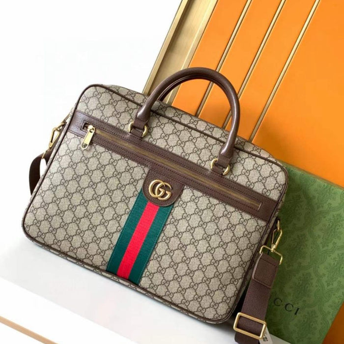 Gucci Genuine Leather Business  Bag