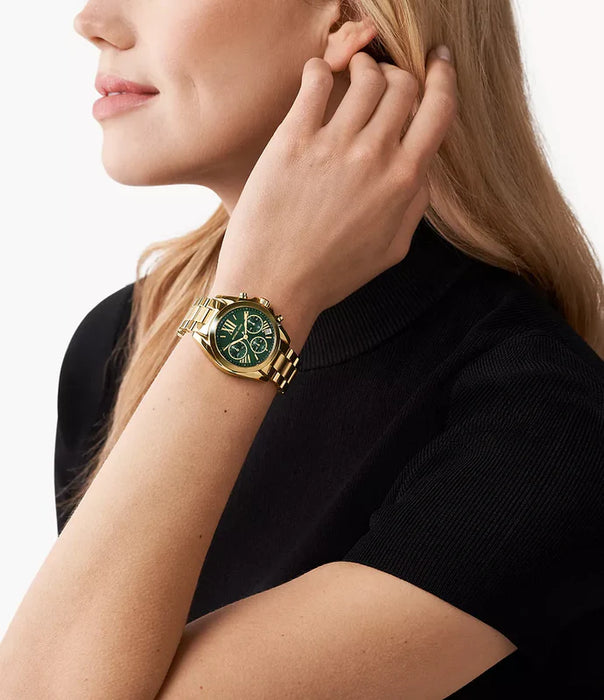 Michael Kors Mini Bradshaw Chronograph Watch Mk7257 Authentic