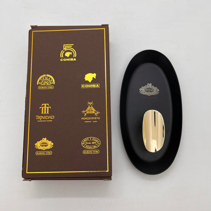 Lubinski Boat-Shaped Single Cigar Ceramic Ashtray
