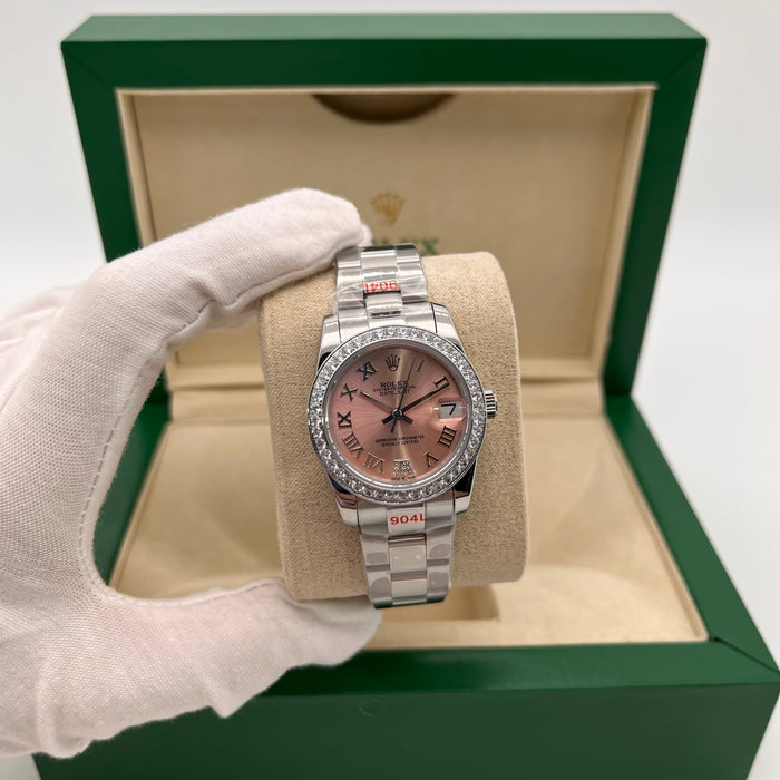 Rolex Datejust 31mm Roman Rose Diamond Dial