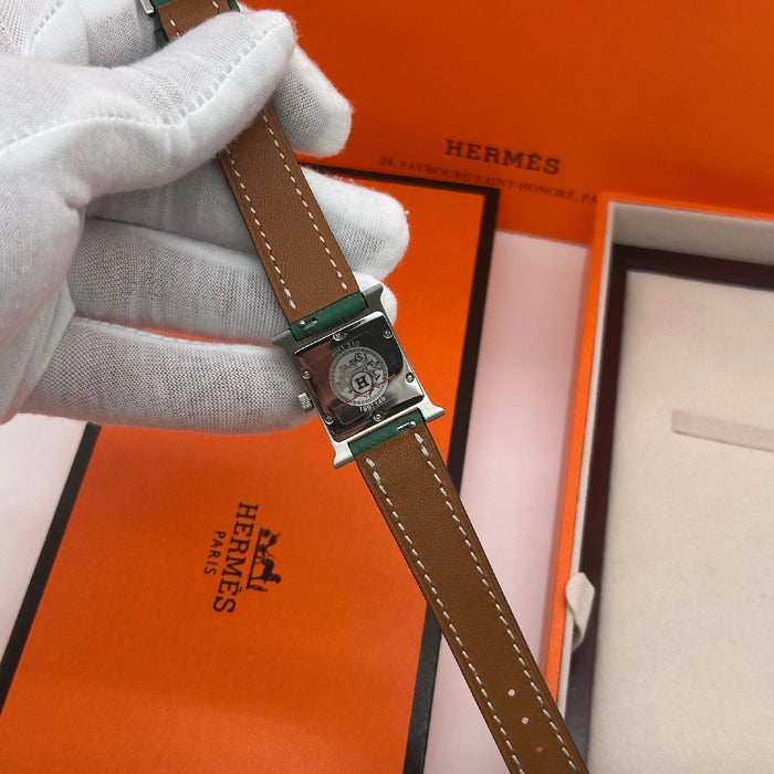 H Stress With Green Strap Watch