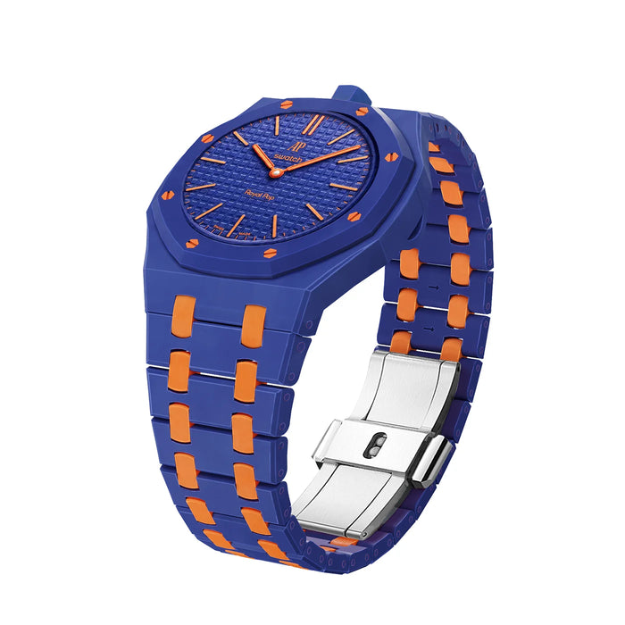 AP X SWATCH ROYAL POP Bioceramic Strap -Orenji Hachi