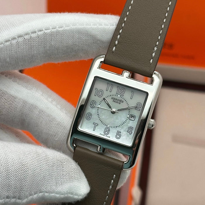 “H” Cape Cod Gold Plated Brown Strap Watch For Women
