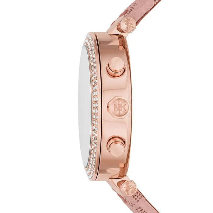 Michael Kors Watch For Women Parker MK6935 With White Dial Polyurethane Chloride Strap Authentic