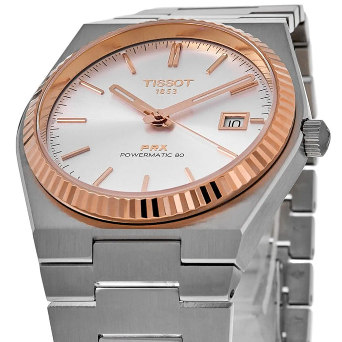 Tissot PRX Powermatic 80 (40MM) –  (Rose Gold Bezel) t931.407.41.041.00 - Swiss Factory