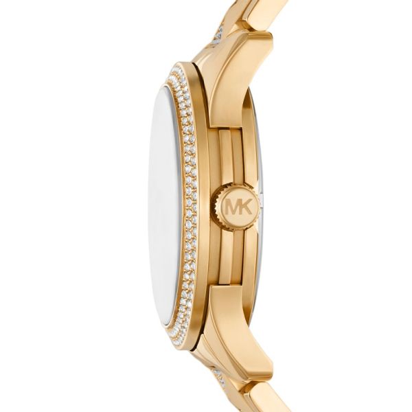 Michael Kors For Women Runway Gold-Tone Crystal Pave Watch MK7390 Authentic