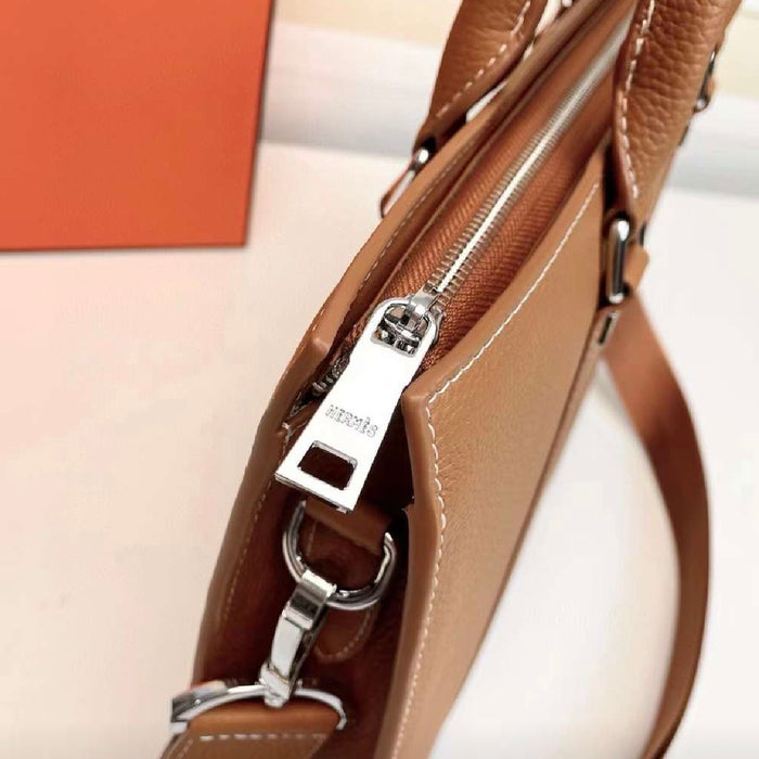 “H” Genuine Leather Business Bag