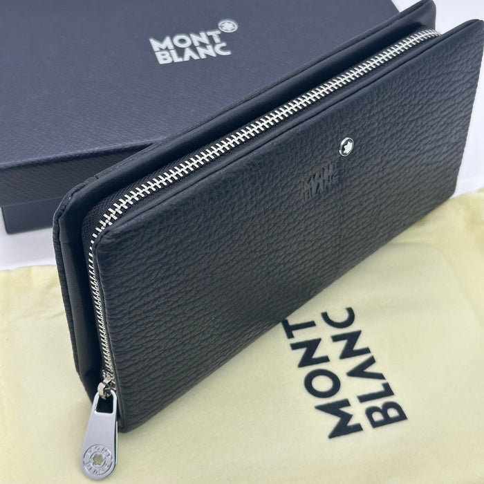 Montblanc Meisterstück Soft Grain Real Leather Wallet Zip-Around. (Montblanc Collection)