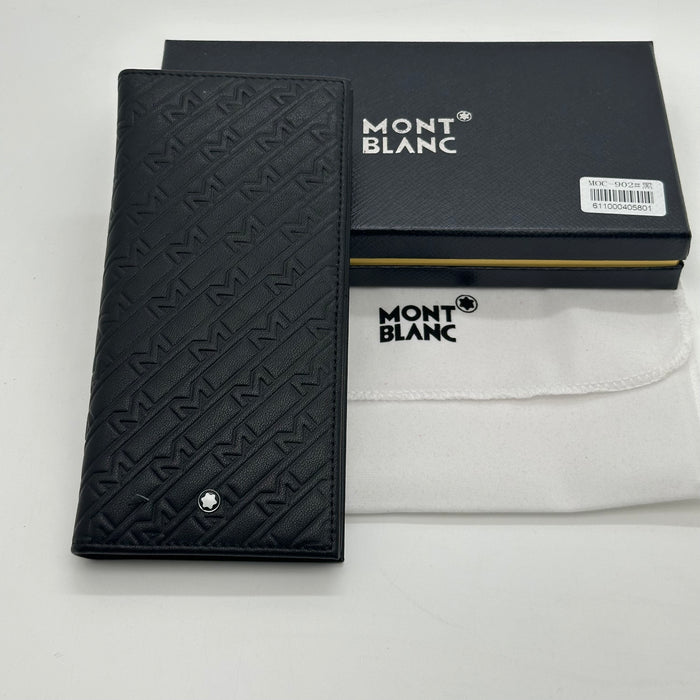 Montblanc Vertical Billfold Wallet Real Leather (Montblanc Collection)