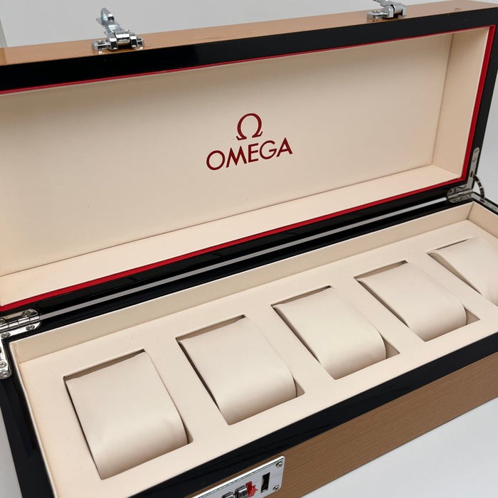 Omega Wooden Watch Storage Box Case