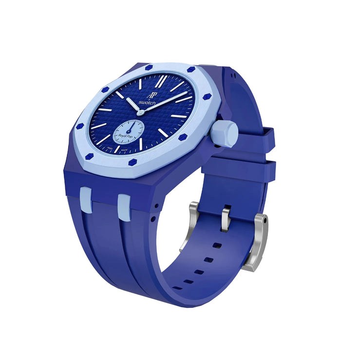 Swatch x Audemars Piguet Royal Pop Two Tone Sky Blue