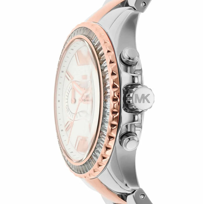 Michael Kors Everest Chronograph Two-Tone Stainless Steel Watch MK7214 Authentic
