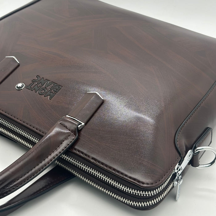 Montblanc-branded leather LapTop Bag