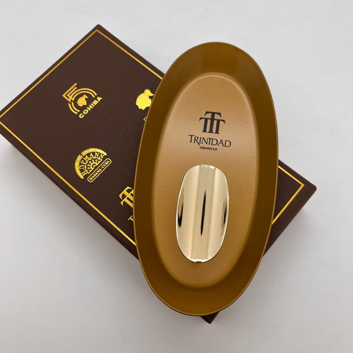 Lubinski Boat-Shaped Single Cigar Ceramic Ashtray