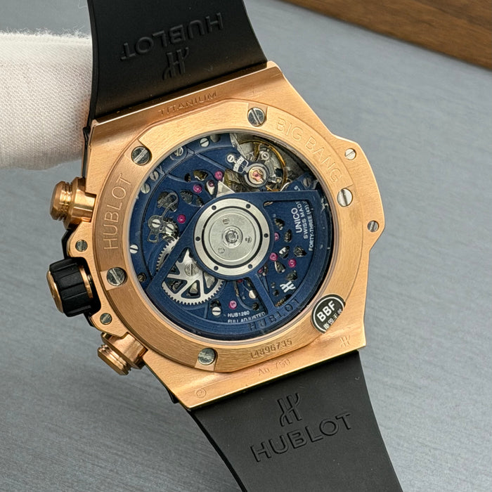Hublot Big Bang Unico King Gold Blue - Swiss Super Clone