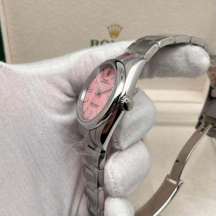 Rolex Oyster Perpetual Candy Pink Dial and Robust Oystersteel (5A+)