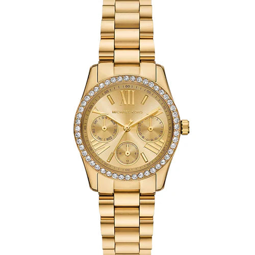 Michael Kors Lexington 32mm Gold-Tone Watch Mk4982 Authentic