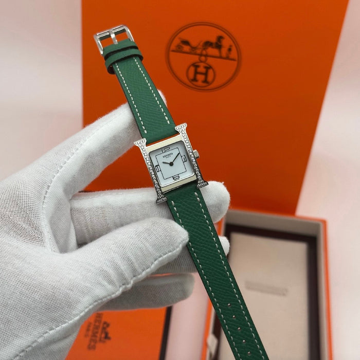 H Stress With Green Strap Watch