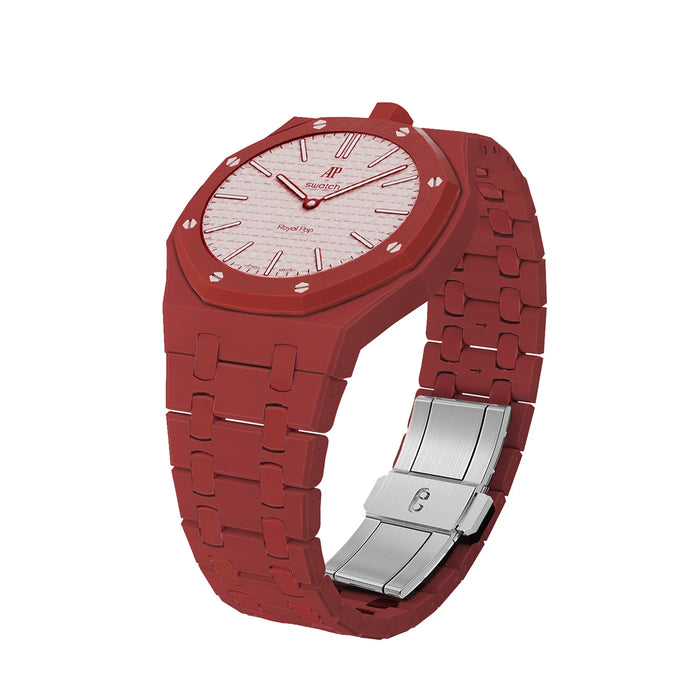 AP X SWATCH ROYAL POP Bioceramic Strap - Red