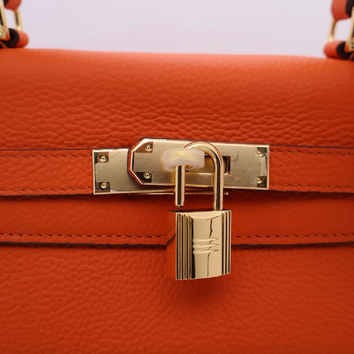 Key-Lock Classic Genuine Leather Women Bag
