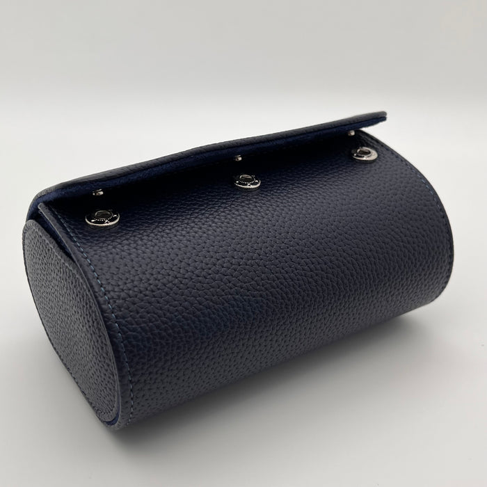 Portable Faux Leather 2-Slot Watch Storage Box