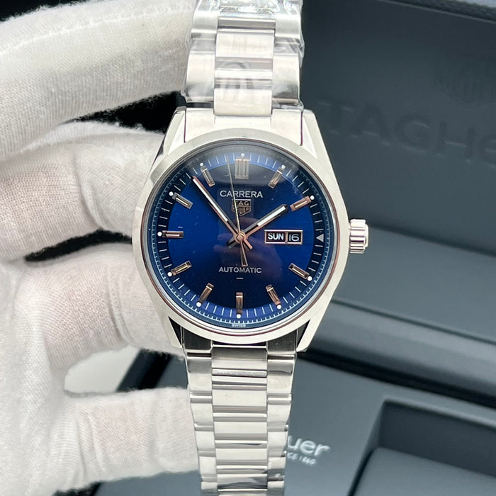 TAG Heuer Carrera Calibre 5 Automatic Blue Dial Day-Date 41MM