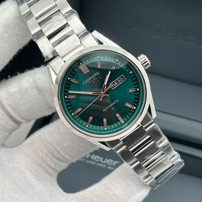 TAG Heuer Carrera Calibre 5 Green Dial Day-Date Automatic 41MM