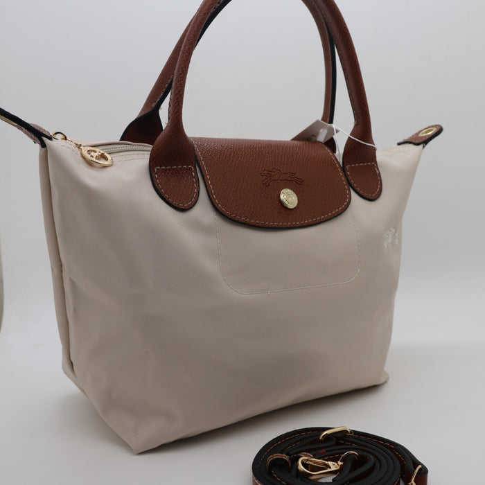 Longchamp Le Pliage Original Top Handle Bag Taupe – Foldable Nylon