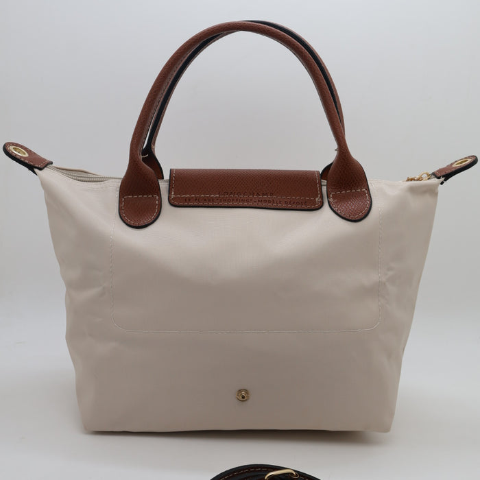Longchamp Le Pliage Original Top Handle Bag Taupe – Foldable Nylon