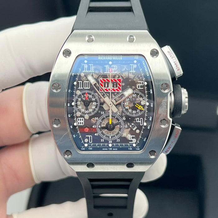 Richard Mille RM011FM Flyback Chronograph Titanium – Swiss Super Clone Automatic Skeleton Watch