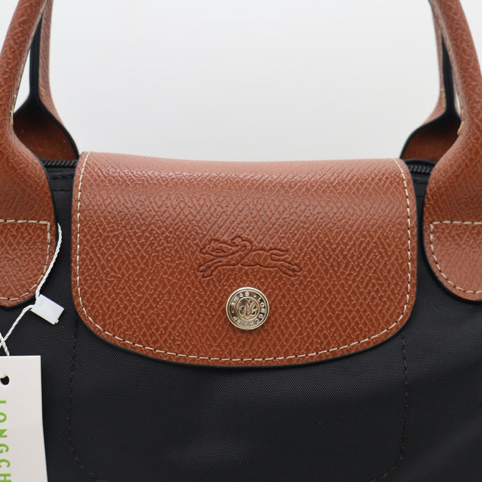 Longchamp Le Pliage Original Top Handle Bag Taupe – Foldable Nylon