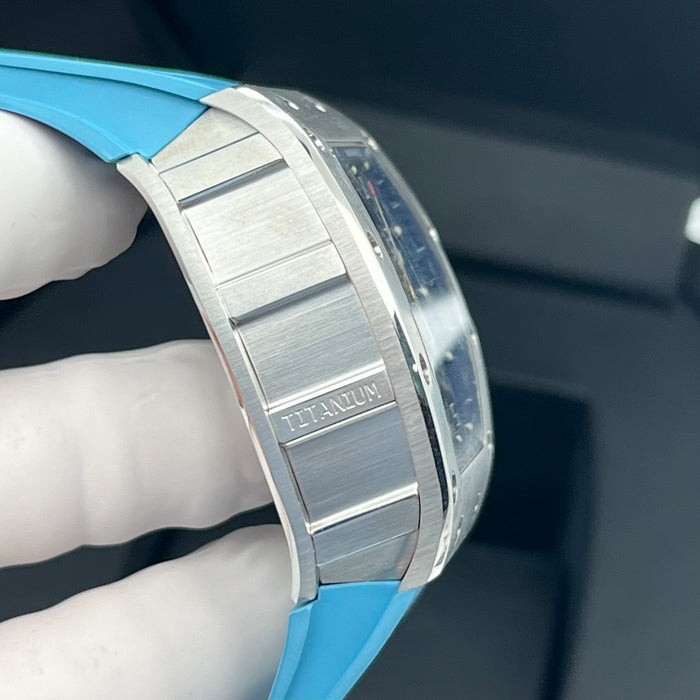 Richard Mille RM011AJTI/111 Flyback Chronograph Titanium – Blue Edition | Swiss Super Clone Automatic Skeleton