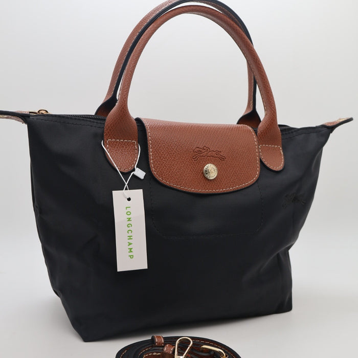 Longchamp Le Pliage Original Top Handle Bag Taupe – Foldable Nylon