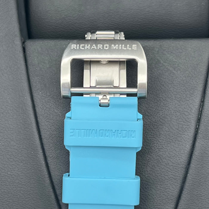 Richard Mille RM011AJTI/111 Flyback Chronograph Titanium – Blue Edition | Swiss Super Clone Automatic Skeleton