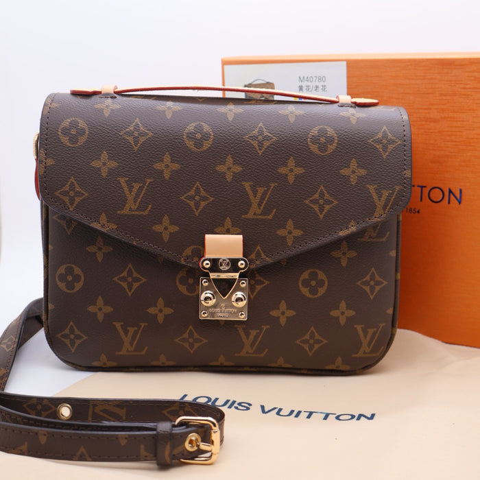 Louis Vuitton Pochette Métis in Monogram Canvas with Gold S-Lock Closure