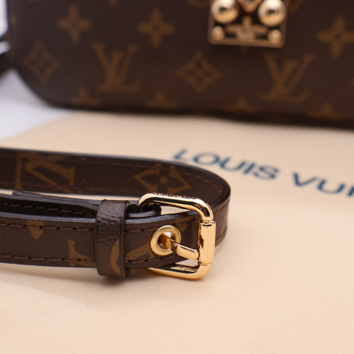 Louis Vuitton Pochette Métis in Monogram Canvas with Gold S-Lock Closure