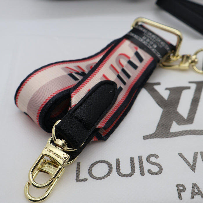 Louis Vuitton Multicolor Monogram Flap Bag in Cream Leather