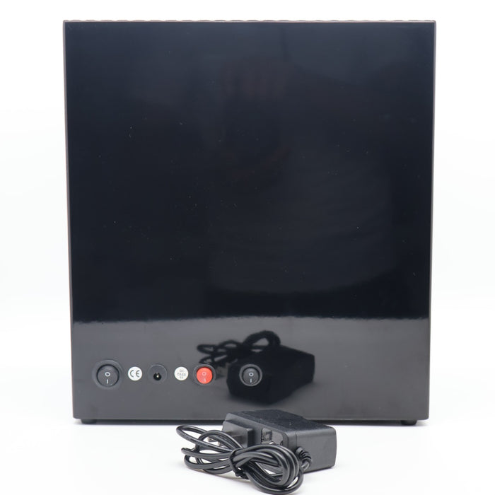 Elegant 4-Slot Automatic Watch Winder – Gloss Black with Tan Leather Interior