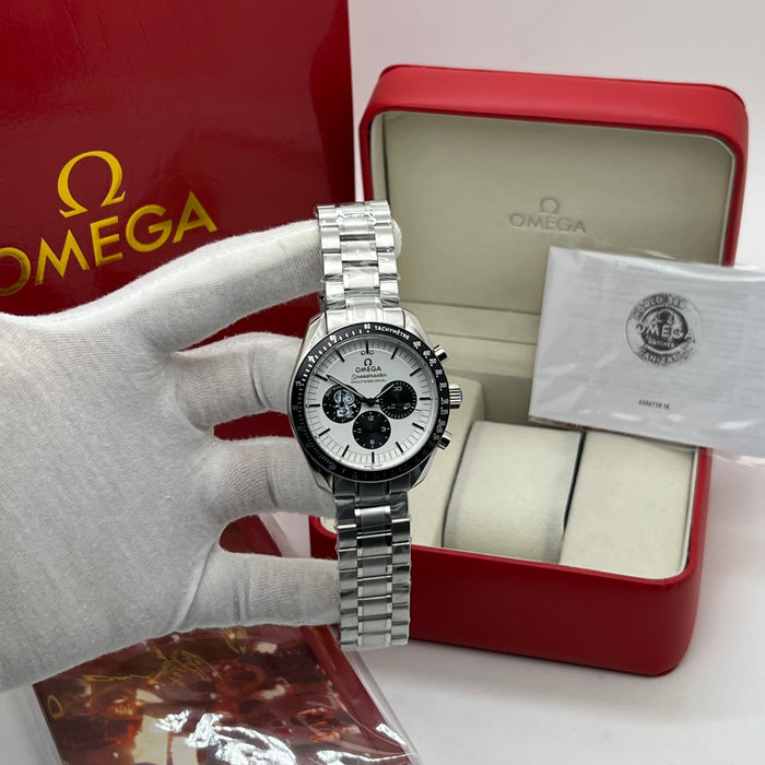 Omega Speedmaster Professional Snoopy 50th Anniversary White Dial Stainless Steel Watch