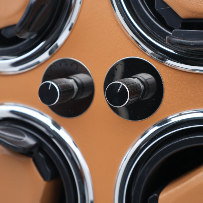 Executive Watch Winder – 6 Slots (Camel Leather & Black Gloss Frame)