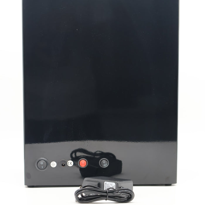 Executive Watch Winder – 6 Slots (Camel Leather & Black Gloss Frame)