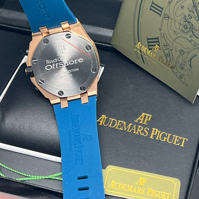 Audemars Piguet Royal Oak Offshore Rose Gold Blue Dial Chronograph