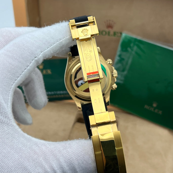 Rolex Cosmograph Daytona Yellow Gold “Tiffany Blue” Dial – Oysterflex Strap - Swiss Super Clone
