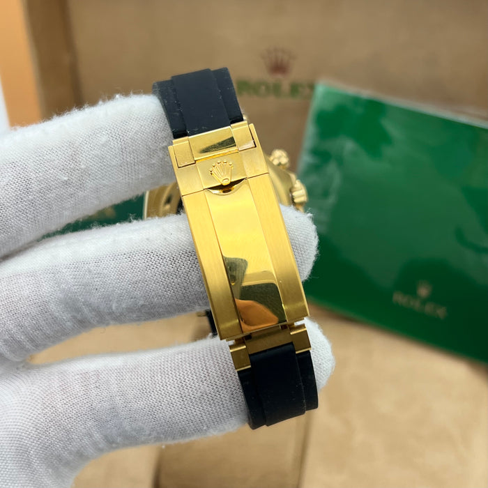 Rolex Cosmograph Daytona Yellow Gold “Tiffany Blue” Dial – Oysterflex Strap - Swiss Super Clone