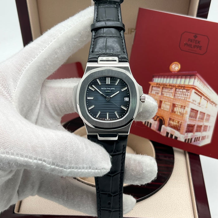 Patek Philippe Nautilus 5711/1A – Blue Dial (Black Leather Strap) - Swiss Super Clone