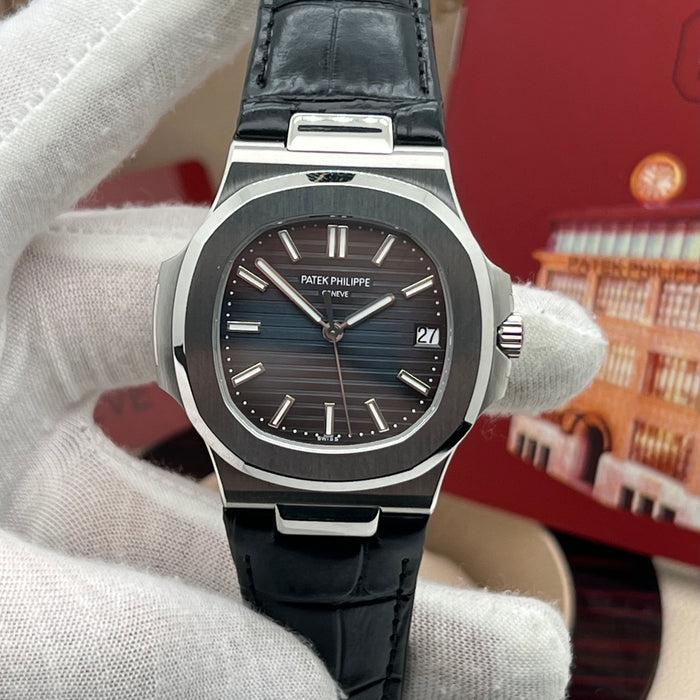 Patek Philippe Nautilus 5711/1A – Blue Dial (Black Leather Strap) - Swiss Super Clone