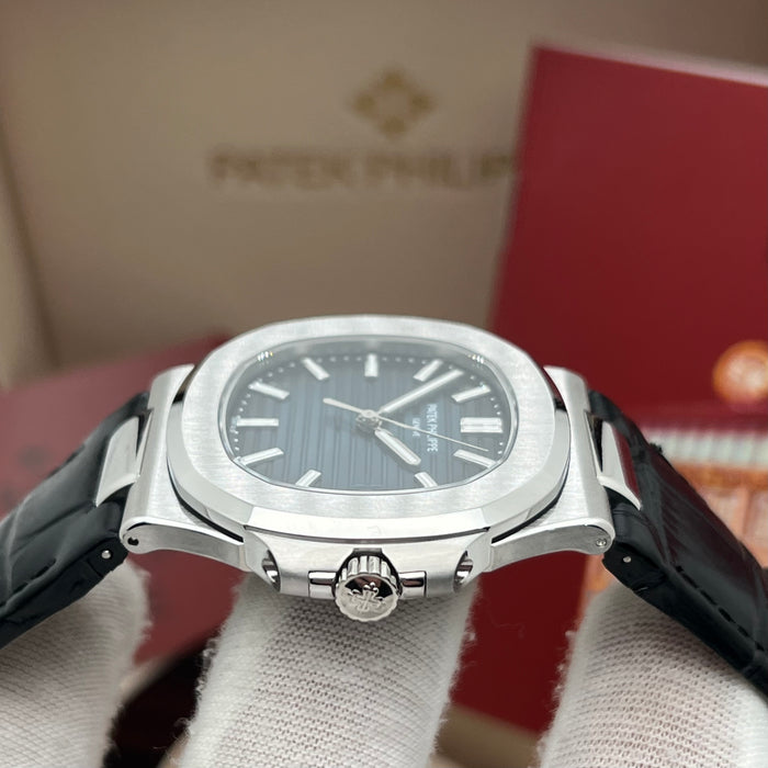 Patek Philippe Nautilus 5711/1A – Blue Dial (Black Leather Strap) - Swiss Super Clone