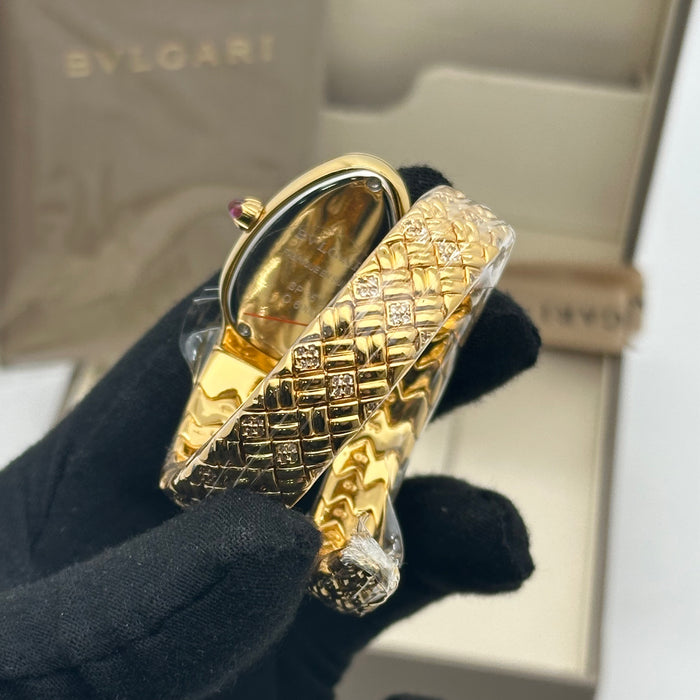 Bvlgari Serpenti Spiga Gold Green Dial